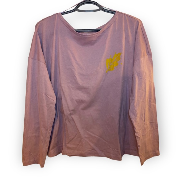 3/$12 Pink Long-Sleeve Pajama Shirt - Picture 3 of 9